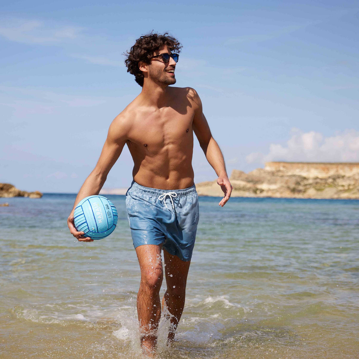 Adler Mens Swimshorts - Pale Blue - Image 6