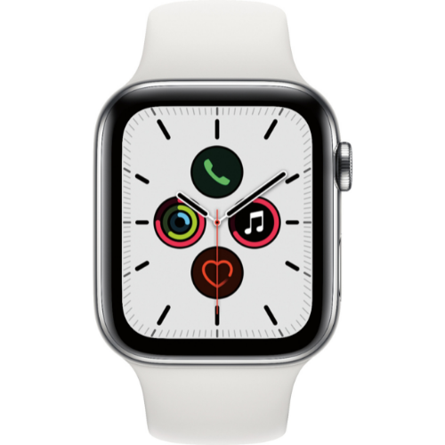 Apple Watch Series 5 44MM (GPS + Cellular) - Silver Stainless Steel - Image 2