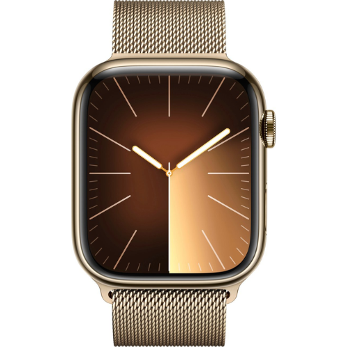 Apple Watch Series 9 45MM (GPS + Cellular) - Gold Stainless Steel - Image 2