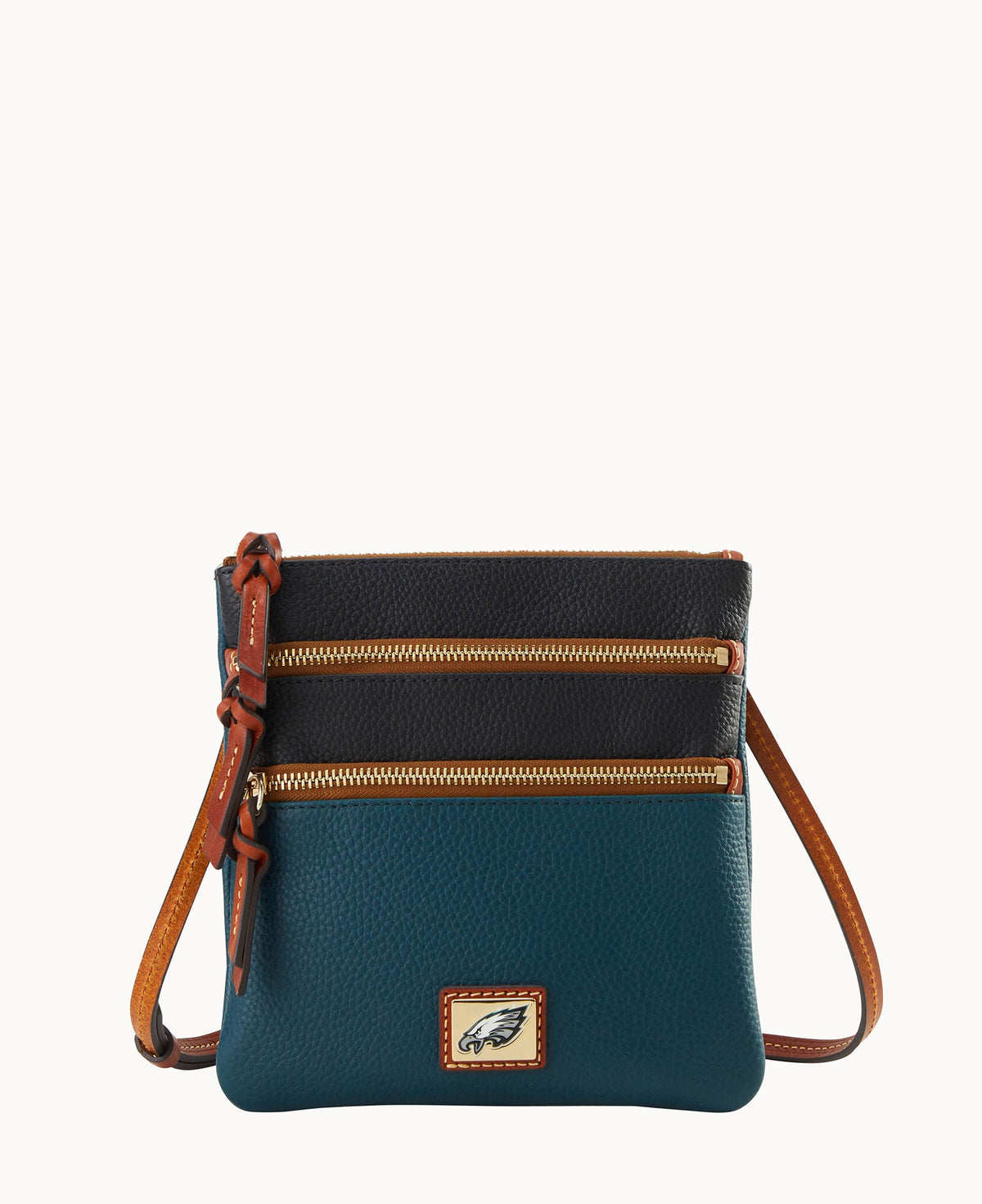 NFL Eagles Triple Zip Crossbody