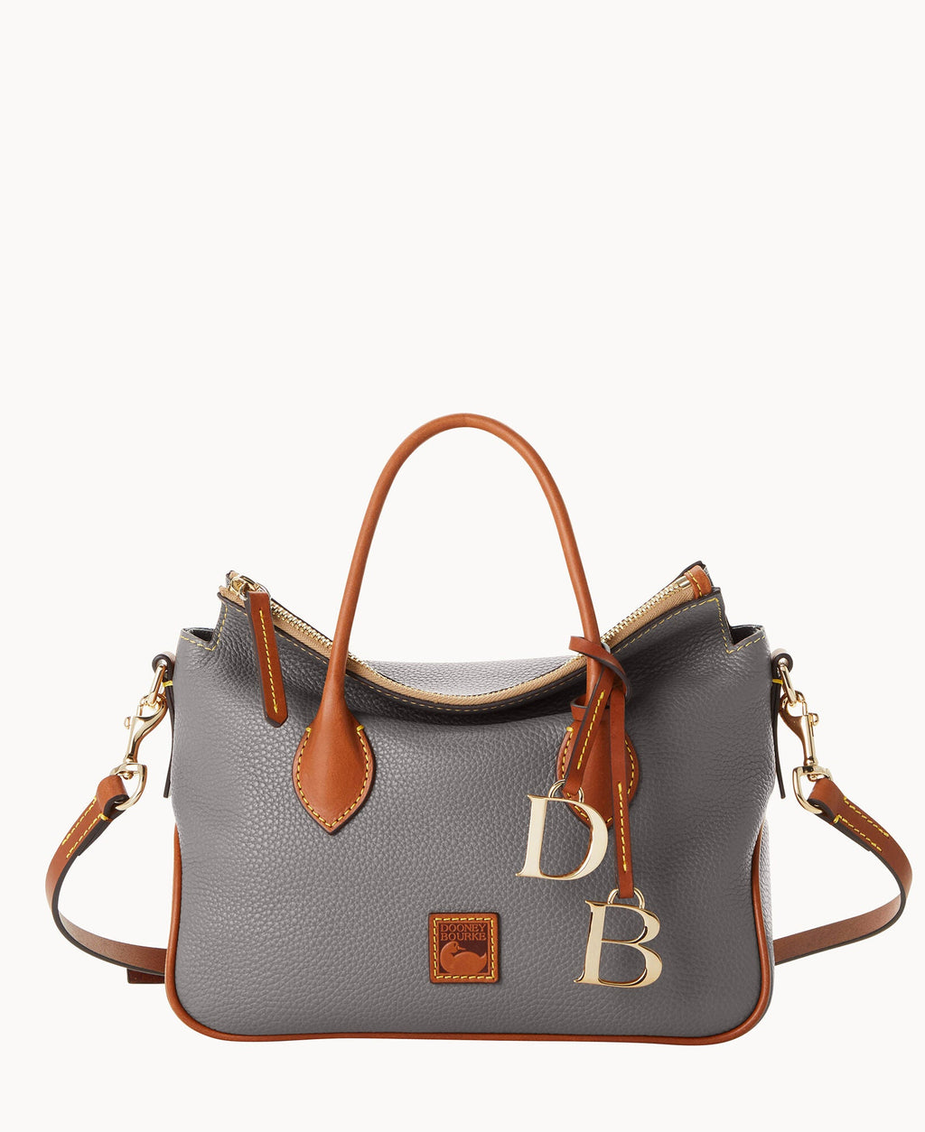 Pebble Grain Satchel - Slate