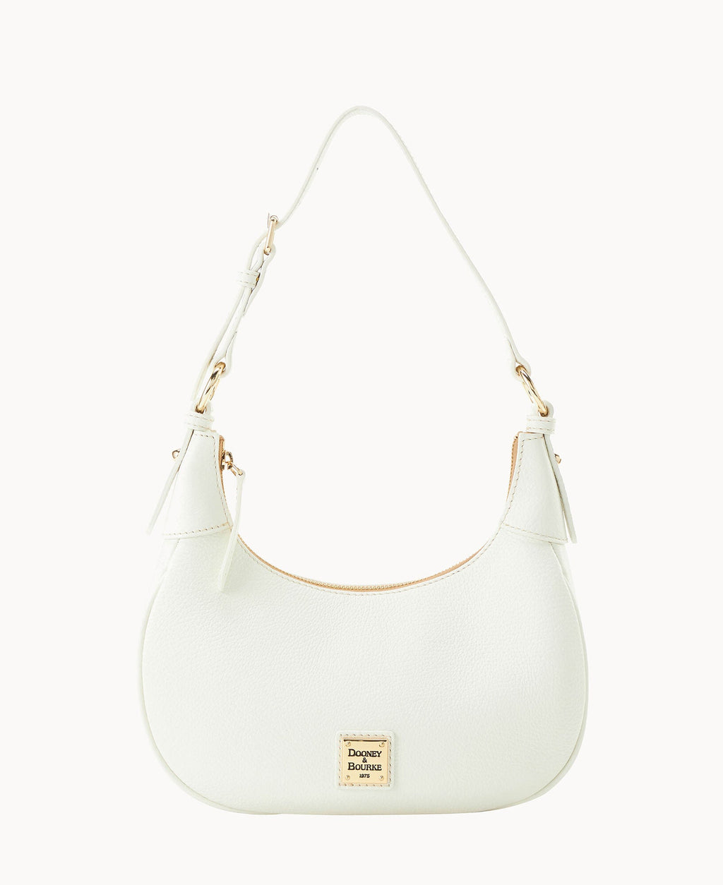 Lucca Leather Large Hobo - White