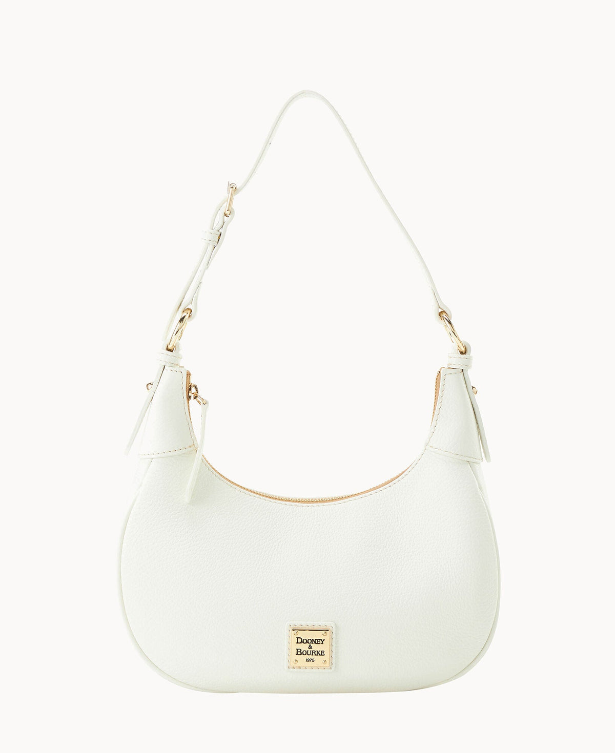 Lucca Leather Large Hobo - White