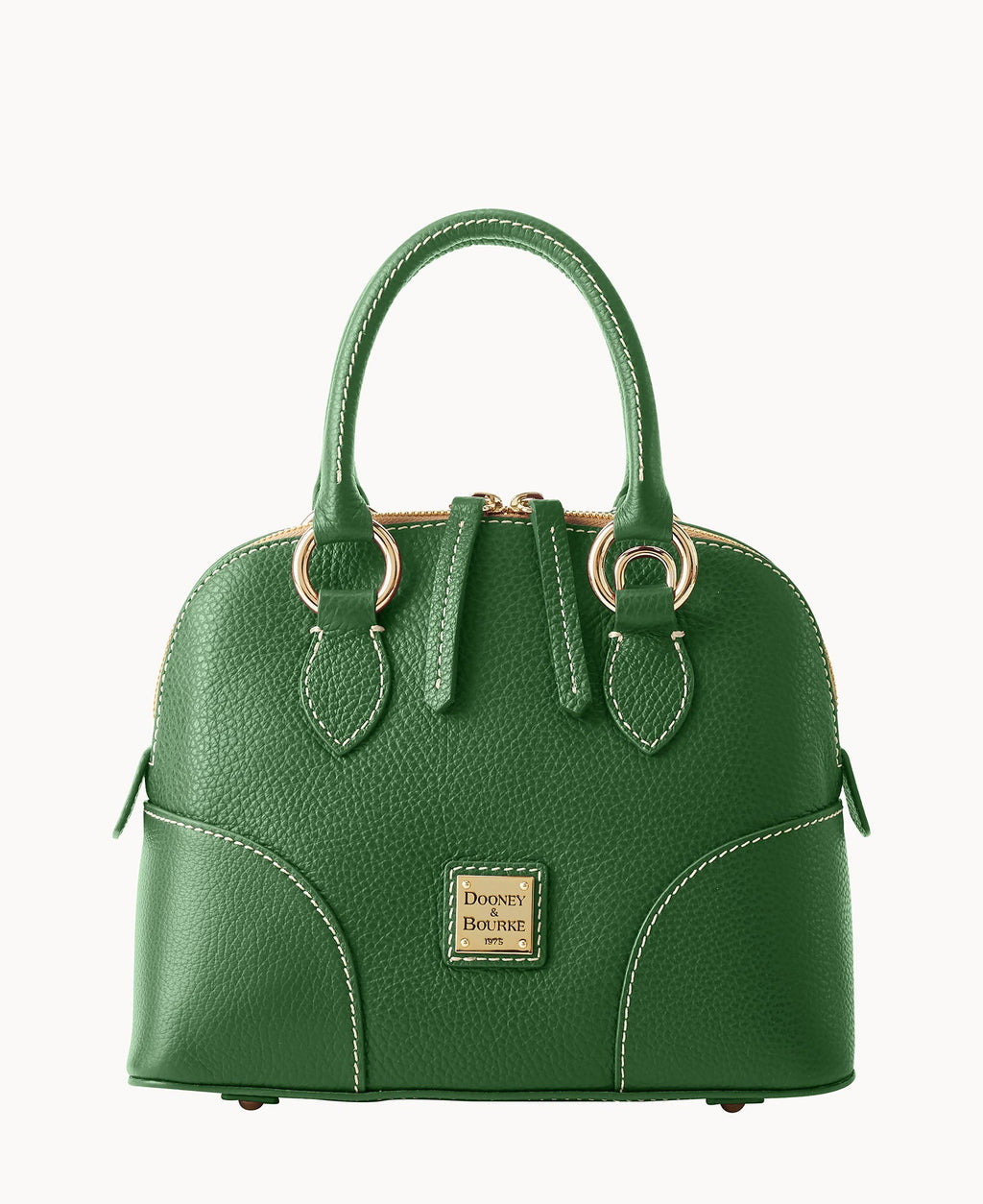 Lucca Leather Small Satchel - Grass