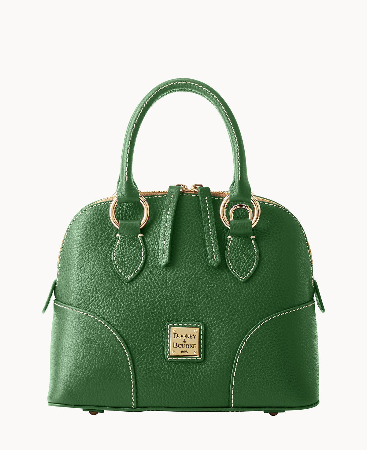 Lucca Leather Small Satchel - Grass