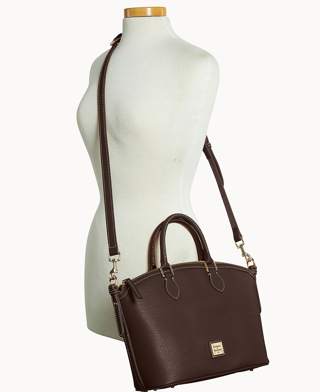 Lucca Leather Domed Satchel - Image 60