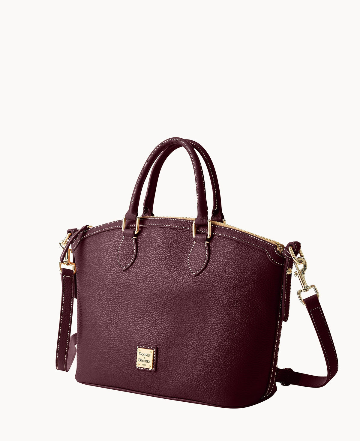 Lucca Leather Domed Satchel - Image 18
