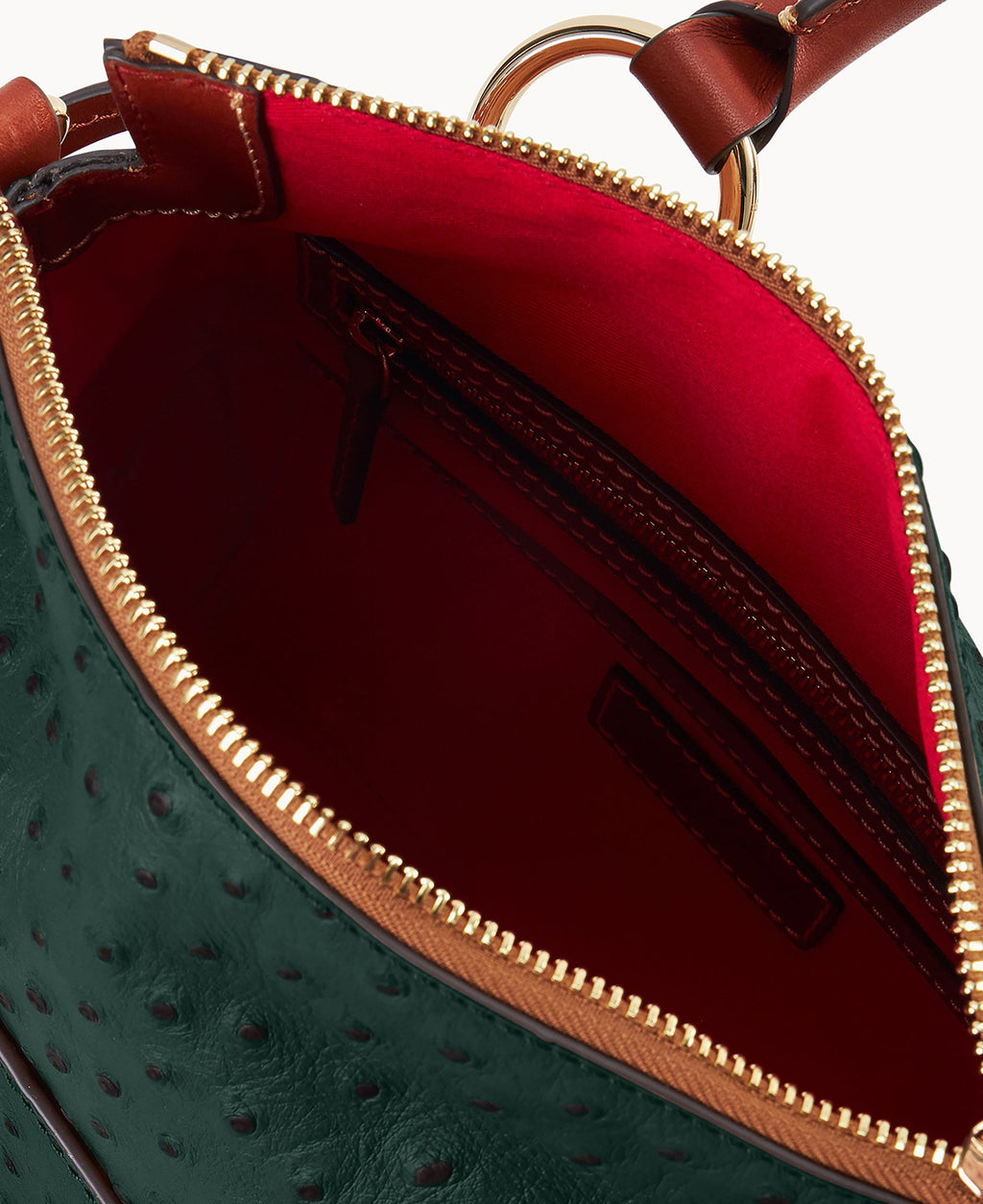 Ostrich Satchel With Pocket - Image 39