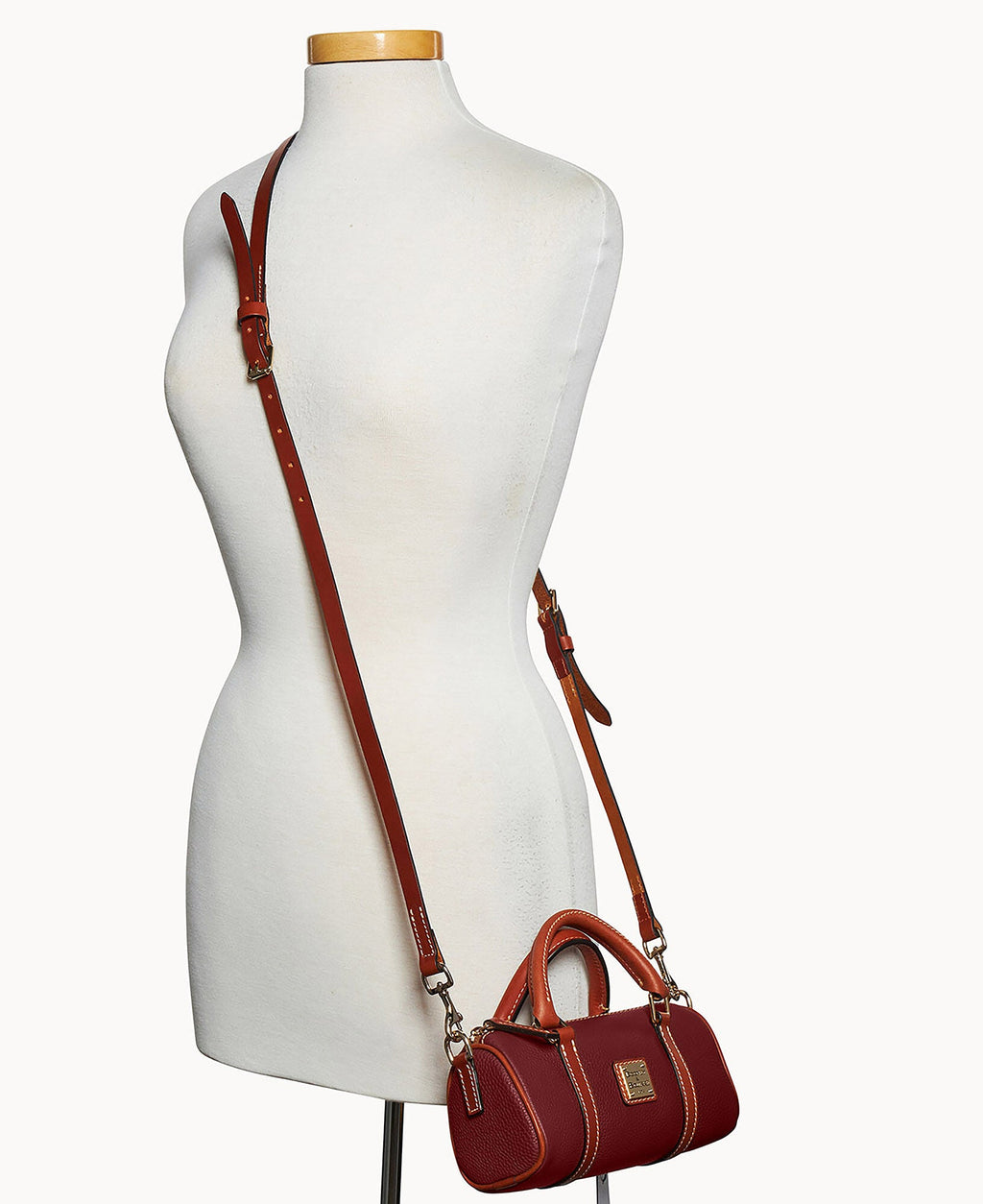 Pebble Grain Crossbody Barrel Satchel 20 - Image 61