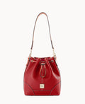 Pebble Grain Drawstring - Red