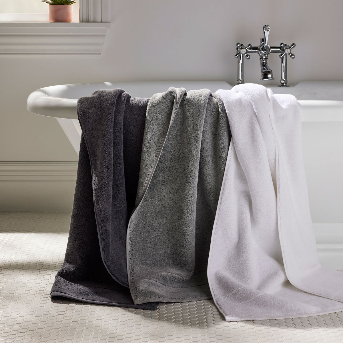 Gift Classic Turkish Cotton Bath Sheets Set of 2 - Image 12