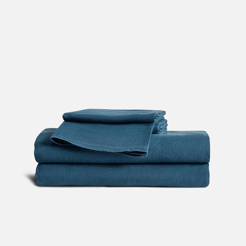 Washed European Linen Core Sheet Set - Last Call - Image 20