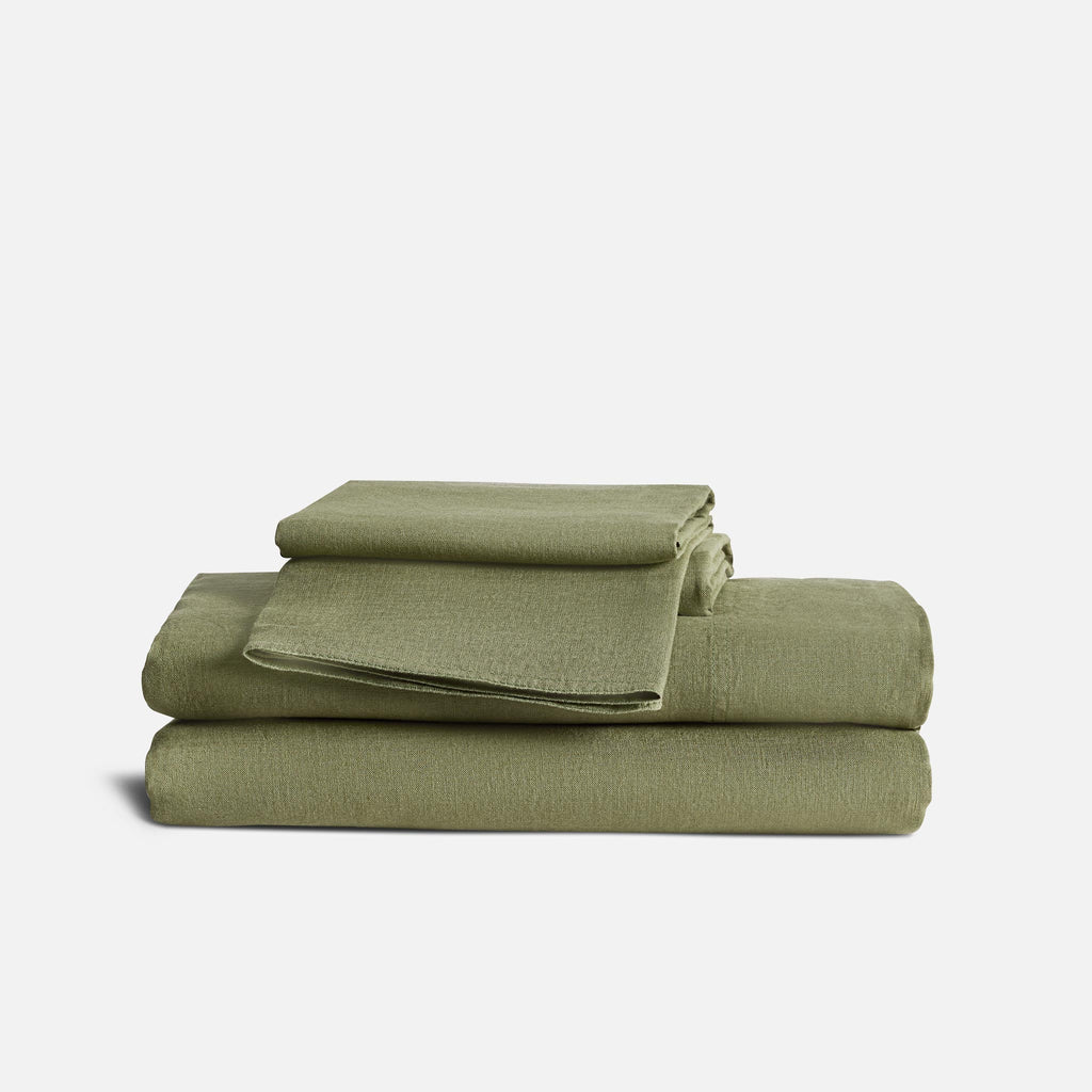 Washed European Linen Core Sheet Set - Last Call - Image 28