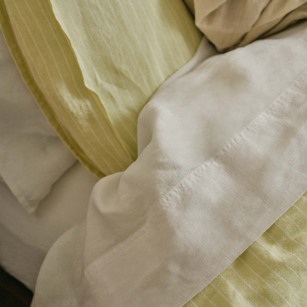 Washed European Linen Core Sheet Set - Last Call - Image 41