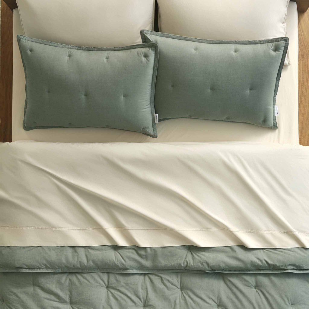 Washed Classic Percale Comforter Set - Image 9