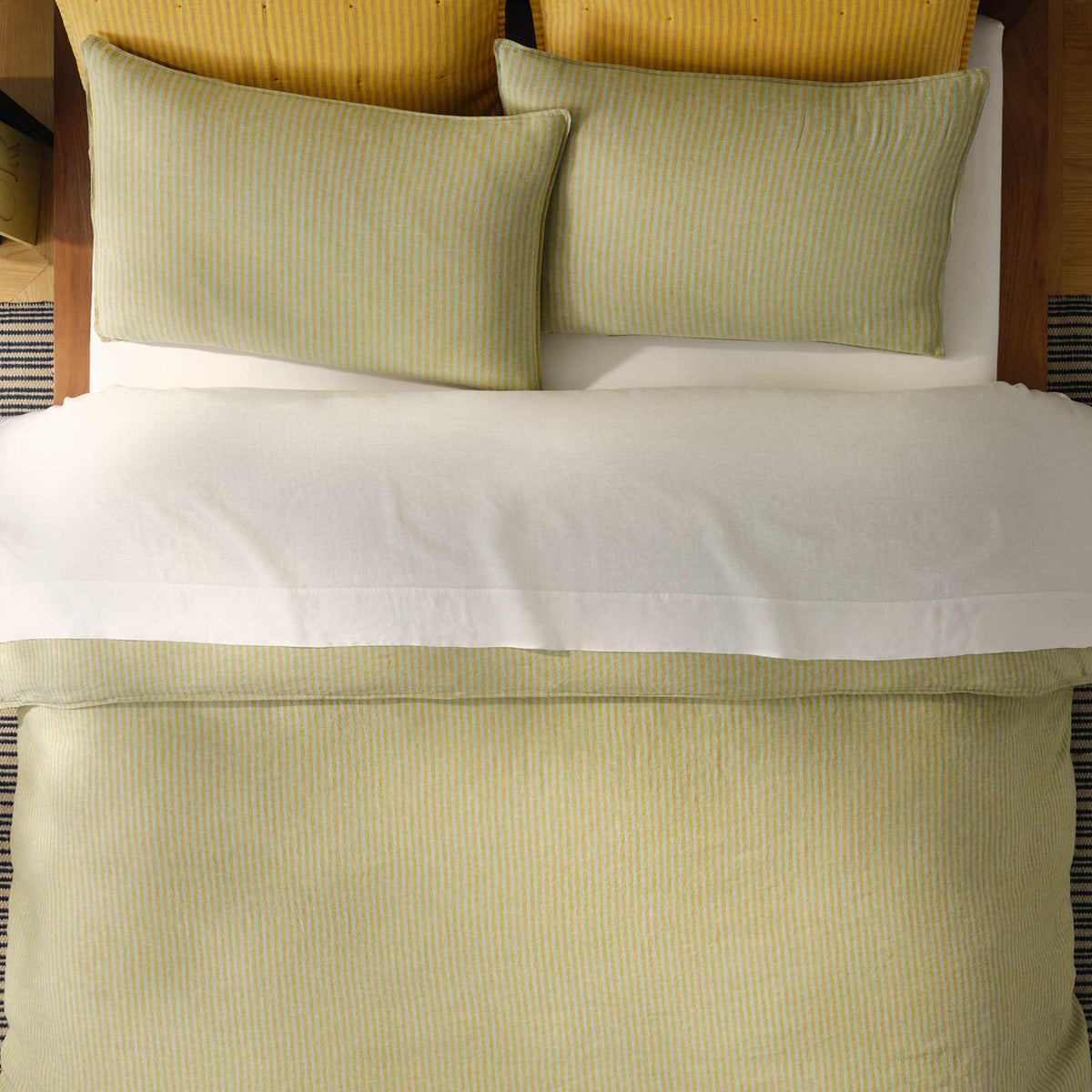 Set of 2 Washed European Linen Core Sheet Set Bundle - Image 138
