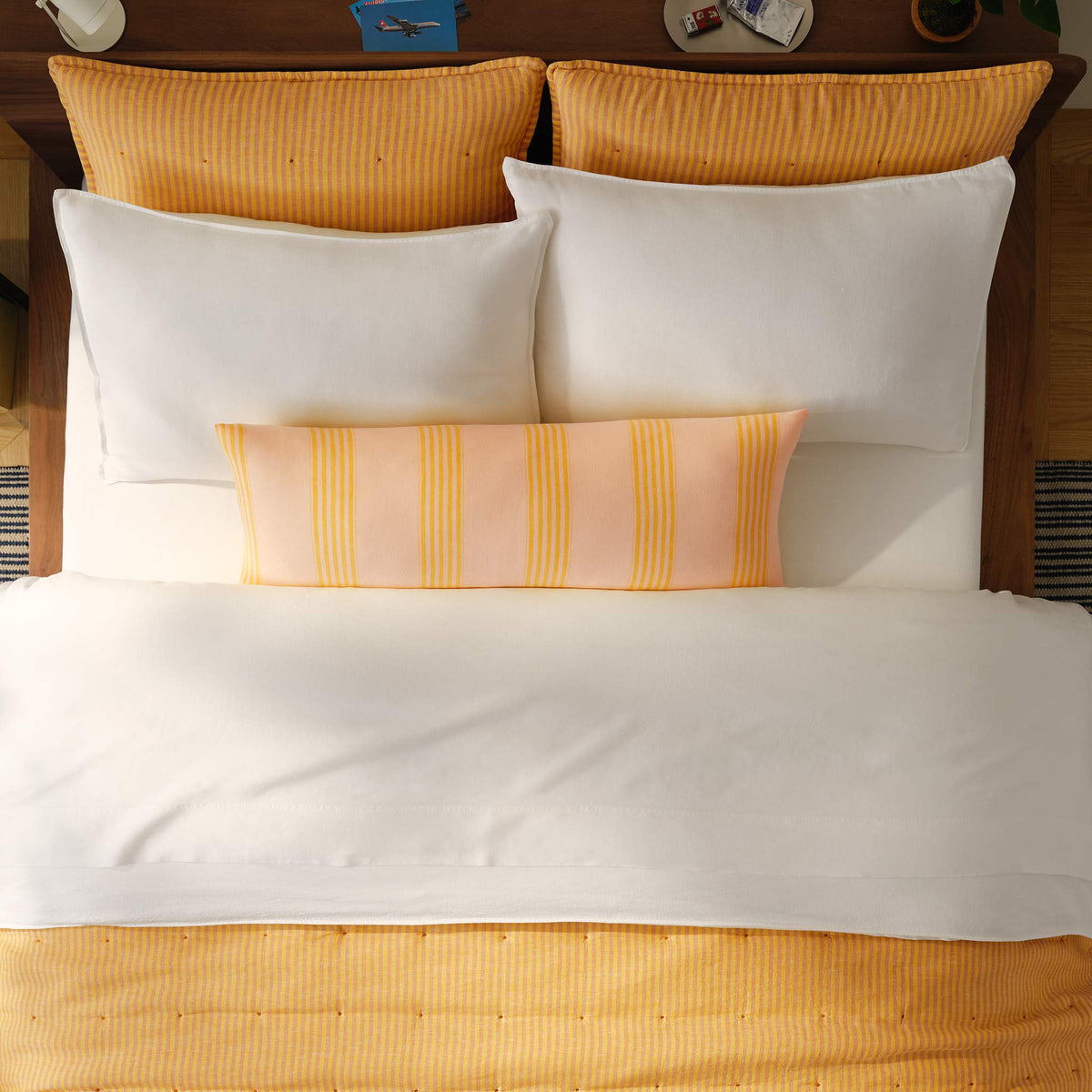 Washed European Linen Quilted Sham Set - Image 35