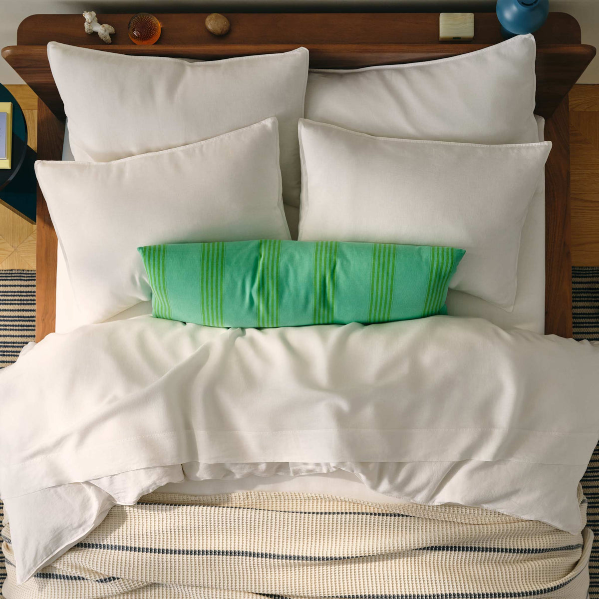 Set of 2 Washed European Linen Core Sheet Set Bundle - Image 134