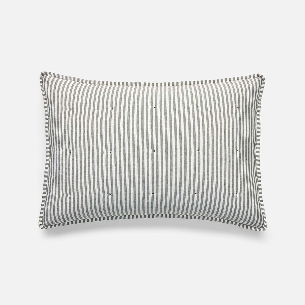 Washed European Linen Quilted Sham Set - Image 22