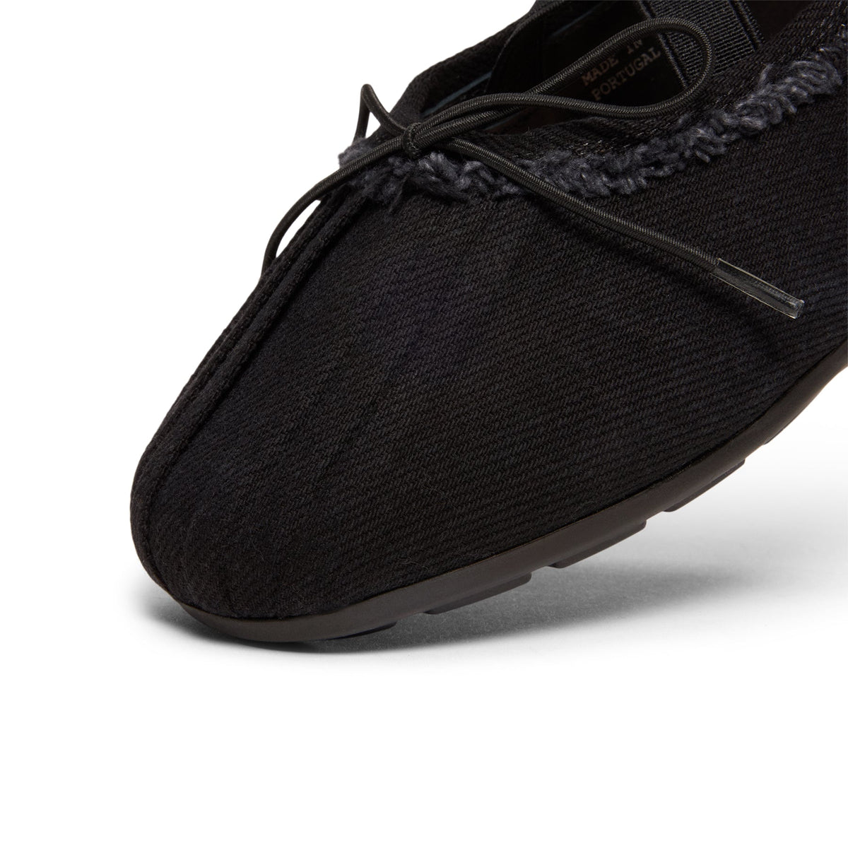 Simone Rocha Embellished Ballerina Grip Flats (Black/Jet) - Image 6