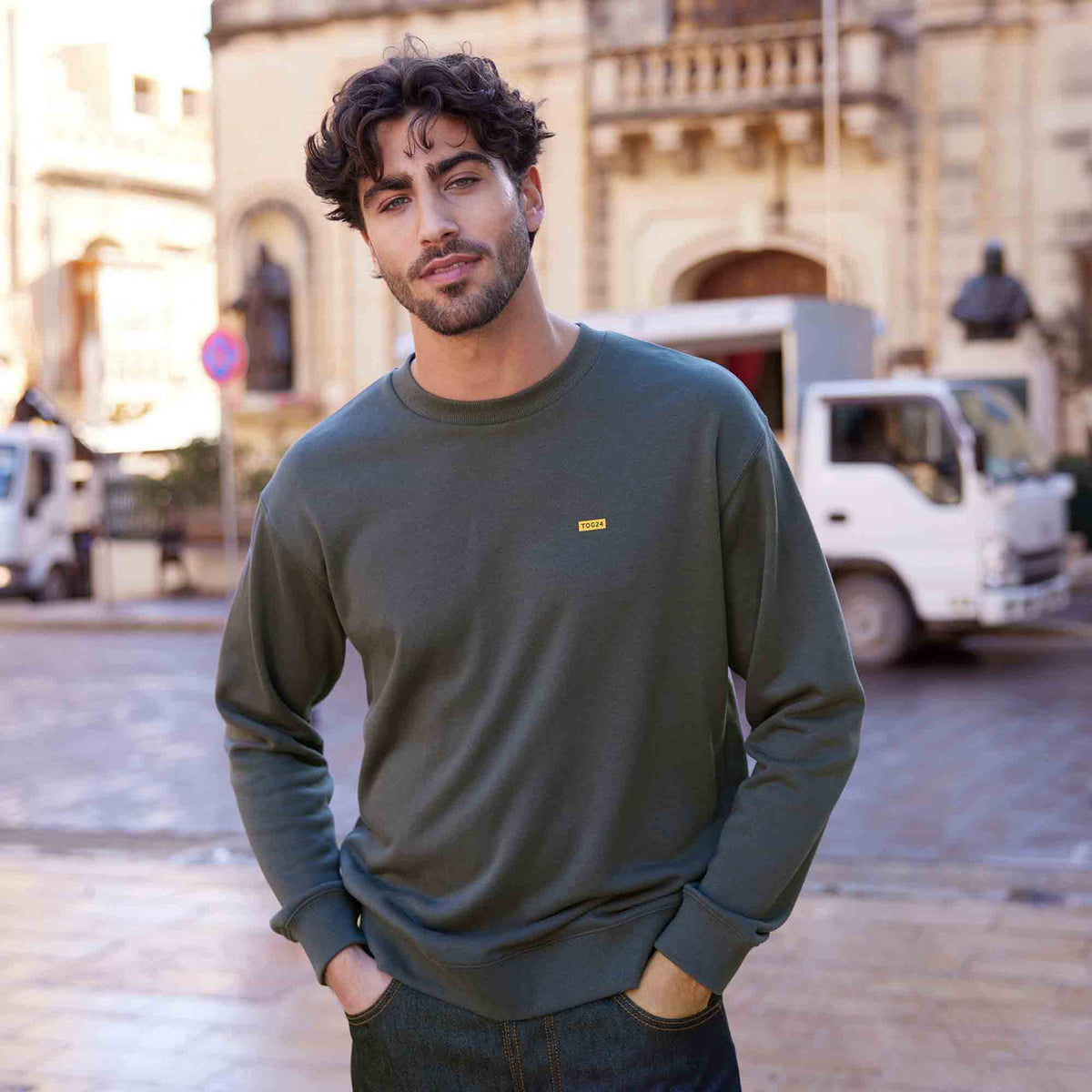 Barnaby Mens Relaxed Fit Supersoft Sweat - Deep Slate - Image 2