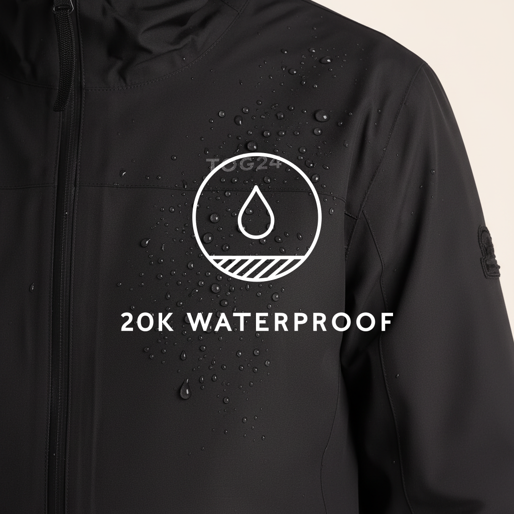 Bowston Mens Performance Waterproof Jacket - Black - Image 8