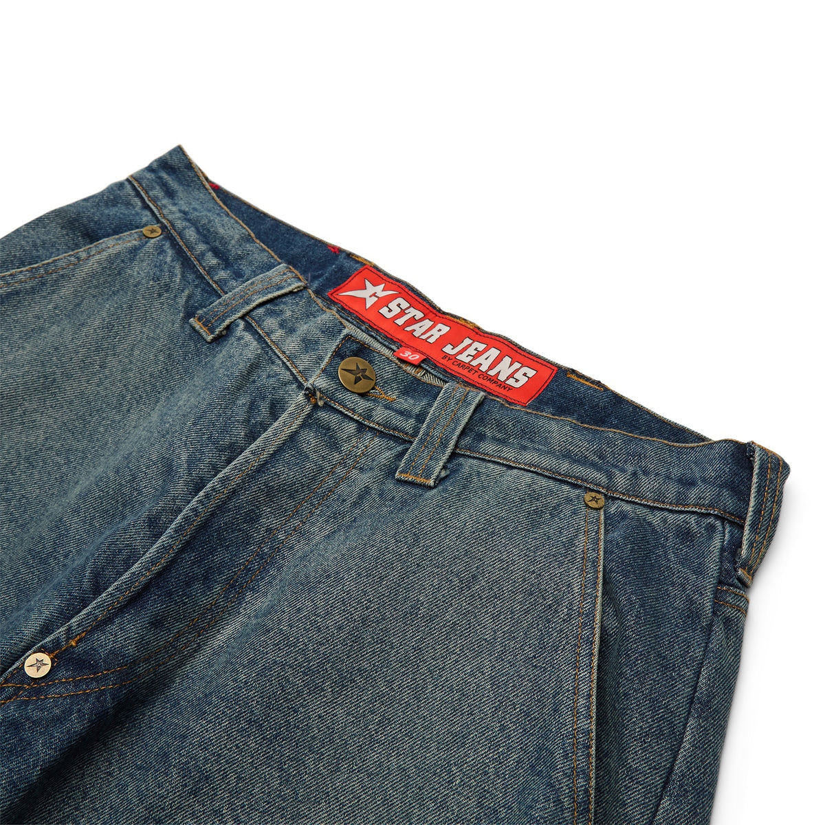 Carpet Company C-Star Double Knee Shorts (Blue) - Image 3