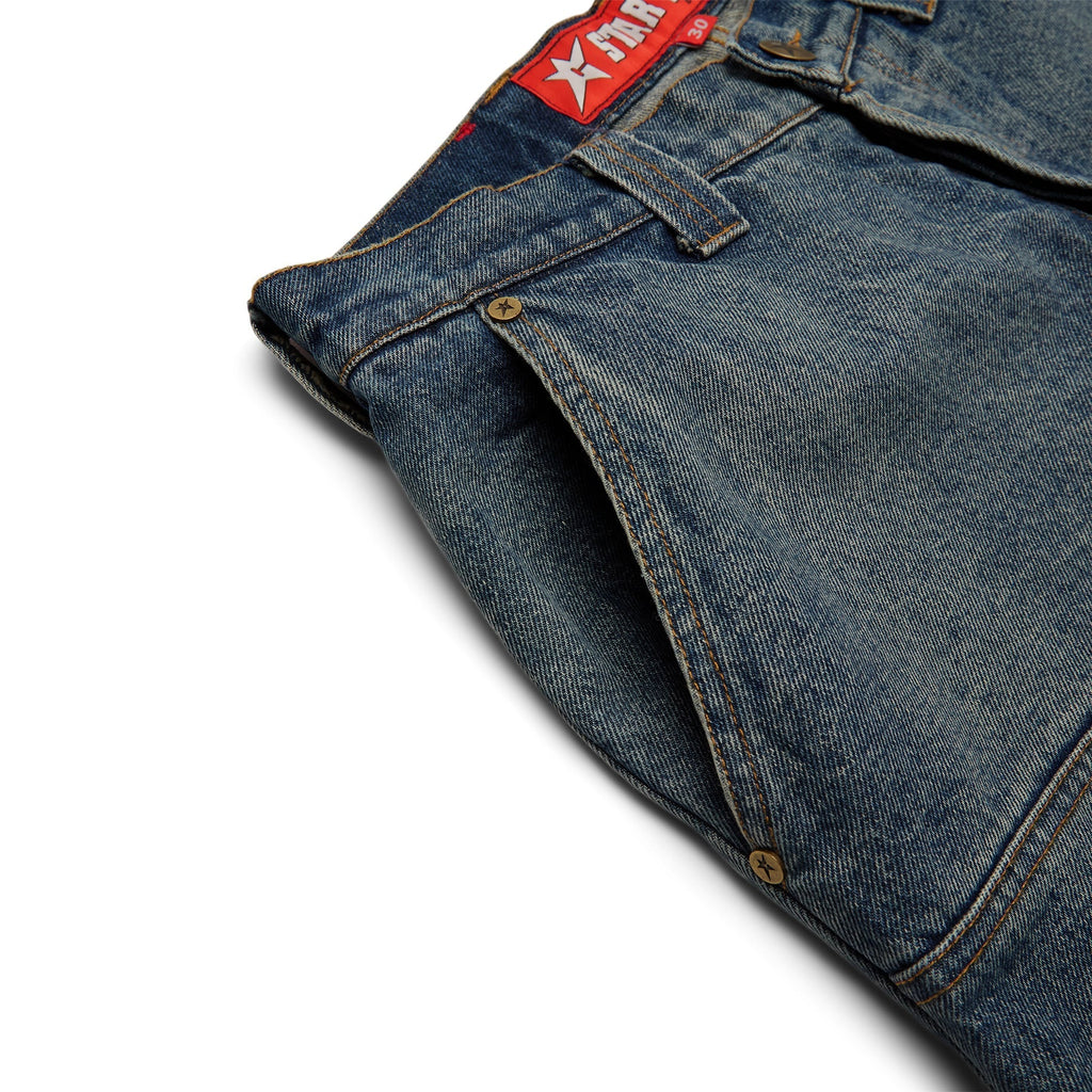 Carpet Company C-Star Double Knee Shorts (Blue) - Image 4