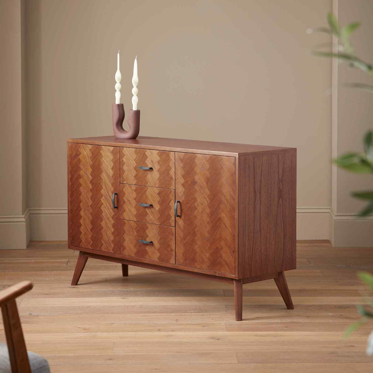Mid Century Modern Parquet Sideboard - Image 7