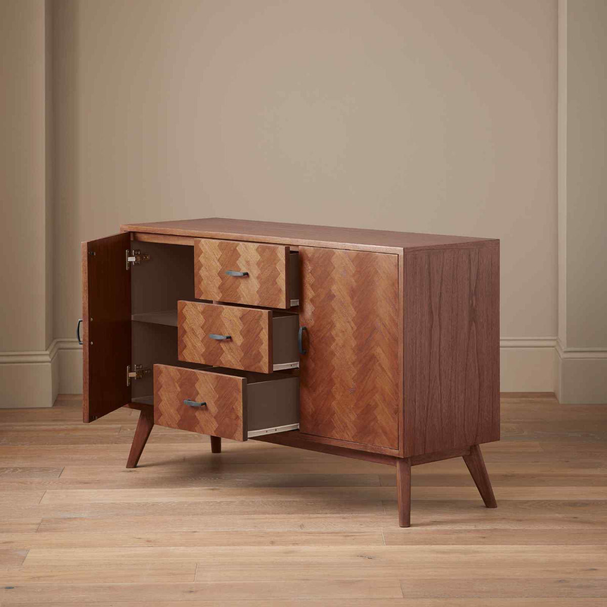 Mid Century Modern Parquet Sideboard - Image 2