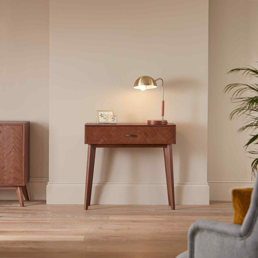 Mid Century Modern Parquet Dressing Table and Desk - Image 8