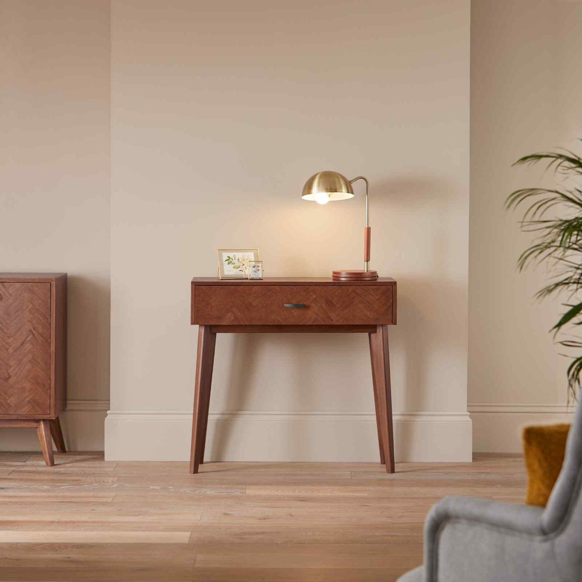 Mid Century Modern Parquet Dressing Table and Desk - Image 8