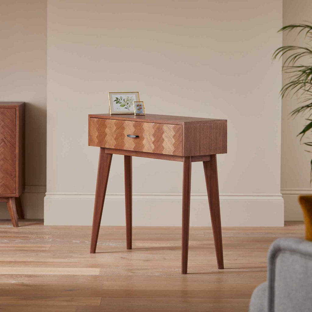 Mid Century Modern Parquet Dressing Table and Desk - Image 5