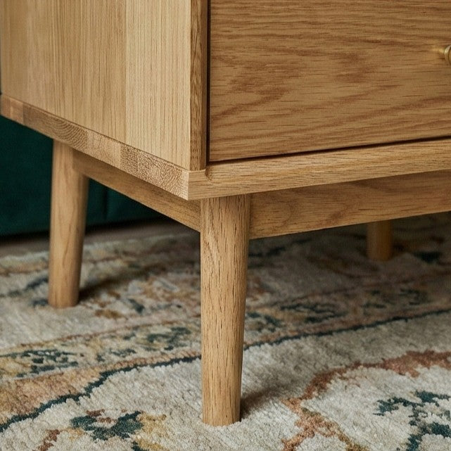 Wright Oak Bedside Table - Image 8