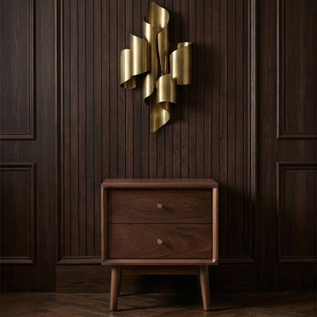 Wright Walnut Bedside Table - Image 2