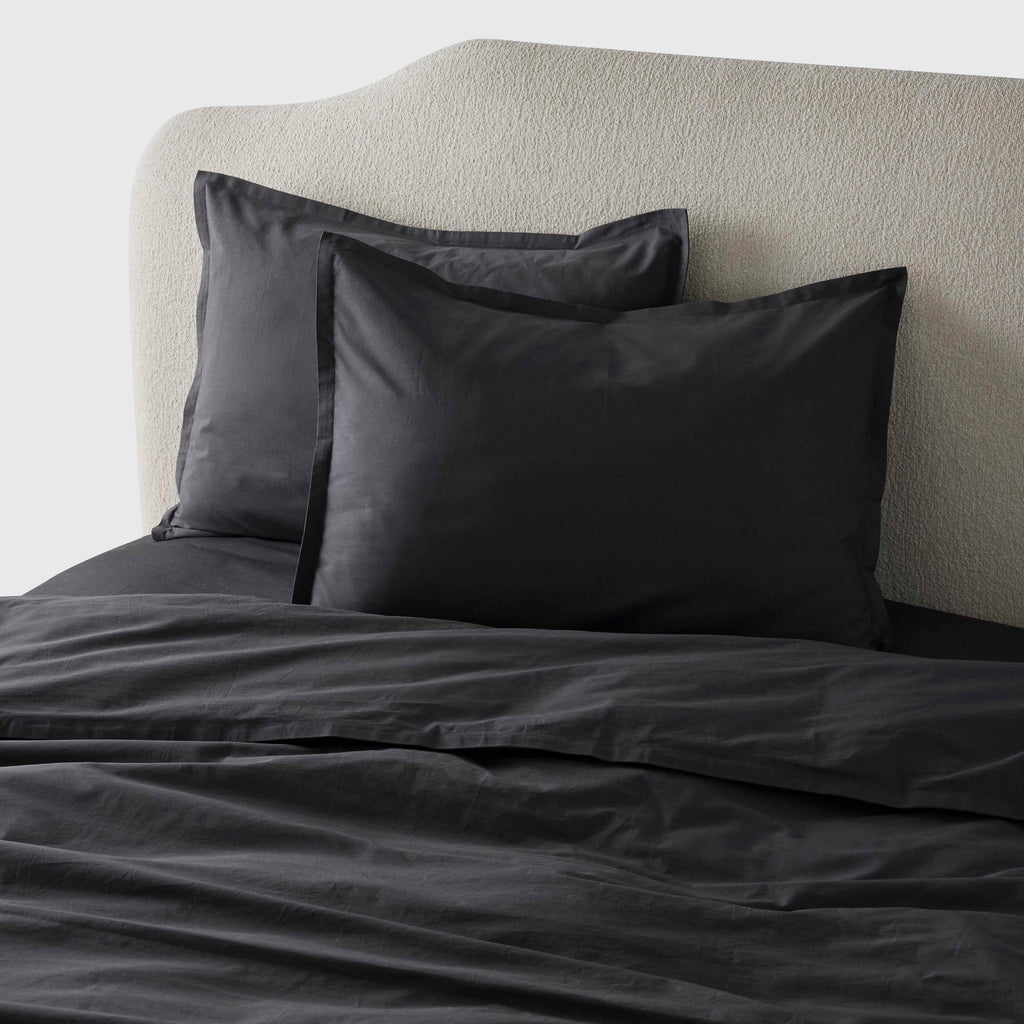 Stonewashed Organic Cotton Percale Shams - Image 38