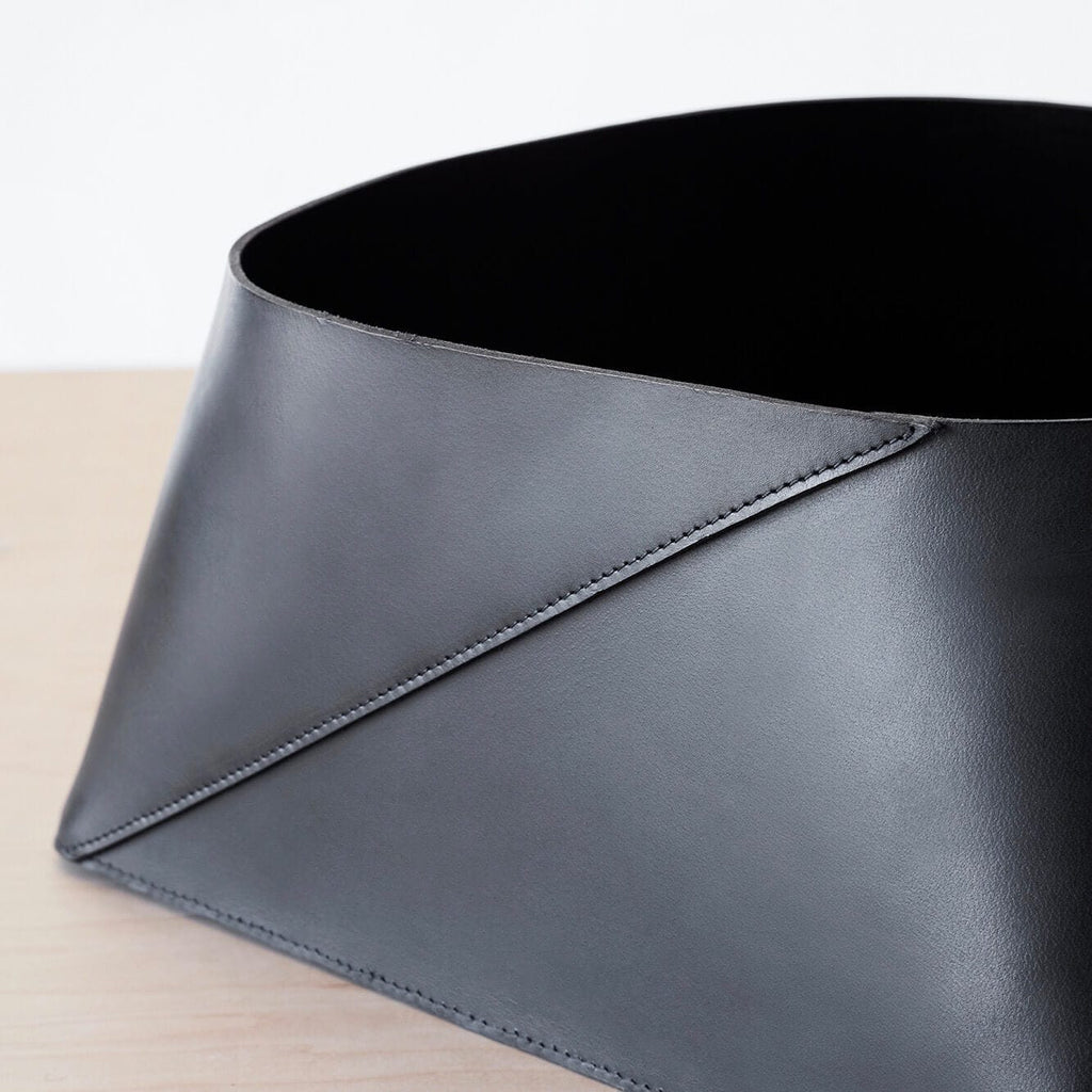 Azad Low Leather Storage Bin - Image 5