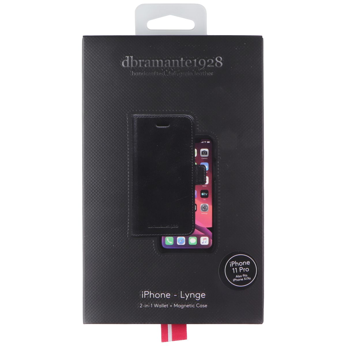dbramante1928 Lynge Wallet Magnetic Case for Apple iPhone 11 Pro - Black Leather - New