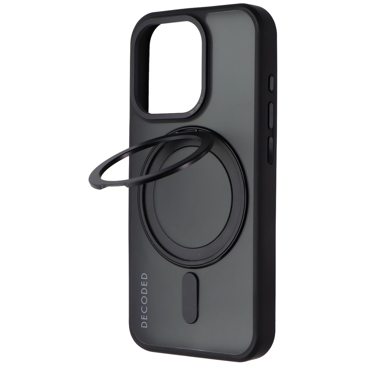 Decoded 360 Loop Stand Back Cover for MagSafe for iPhone 15 Pro - Frost Black - New