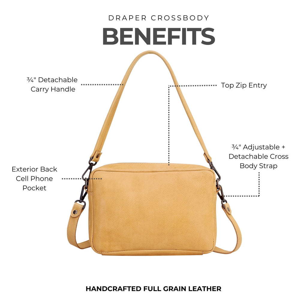 Draper Leather Crossbody Bag - Image 10