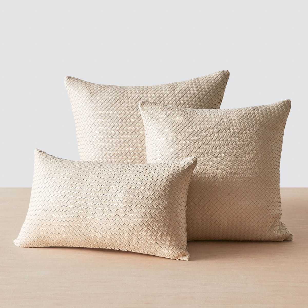 Dhara Leather Lumbar Pillow - Small - Image 8
