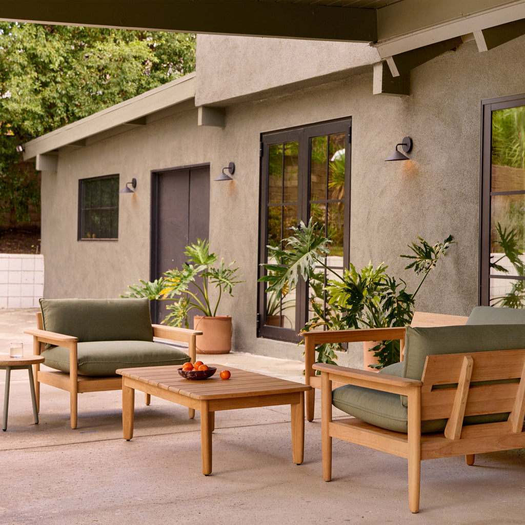 Dunes Teak Ottoman - Image 2