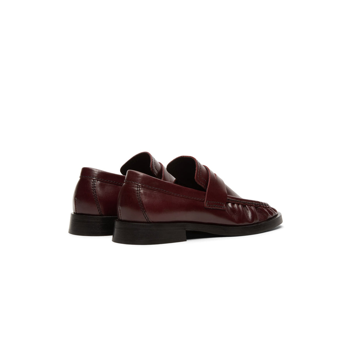 Miista Zita Burgundy Moccasin Loafers (Burgundy) - Image 4