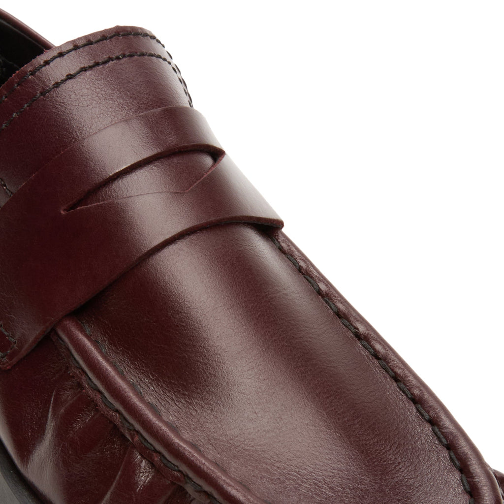 Miista Zita Burgundy Moccasin Loafers (Burgundy) - Image 7