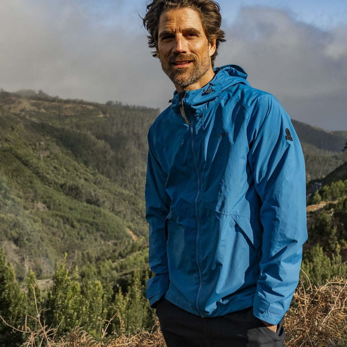 Brigsteer Mens Waterproof Jacket - Peacock Blue - Image 2