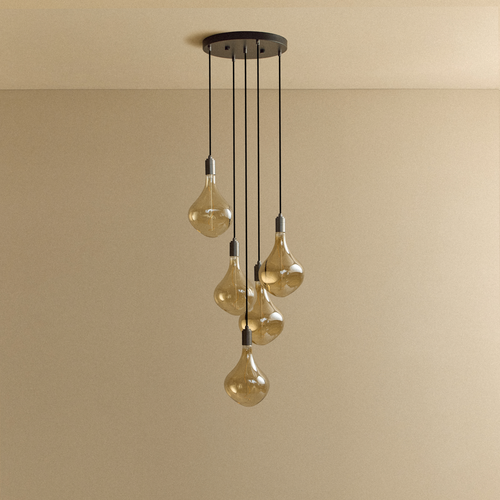 Five Pendant in Graphite + Voronoi II - Image 9
