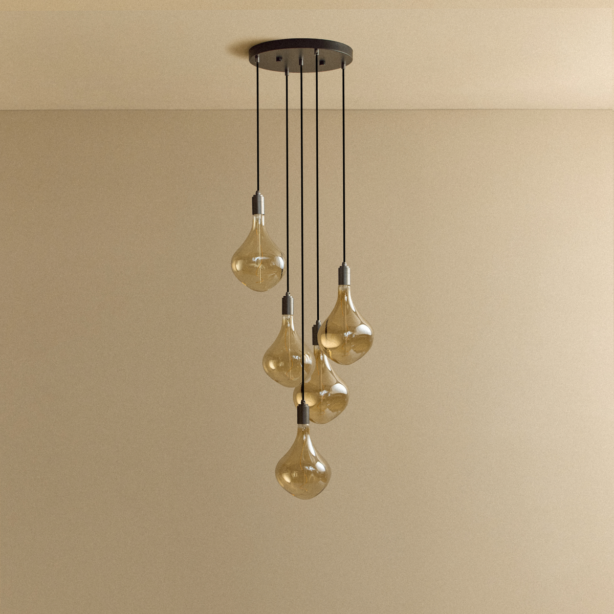 Five Pendant in Graphite + Voronoi II - Image 9