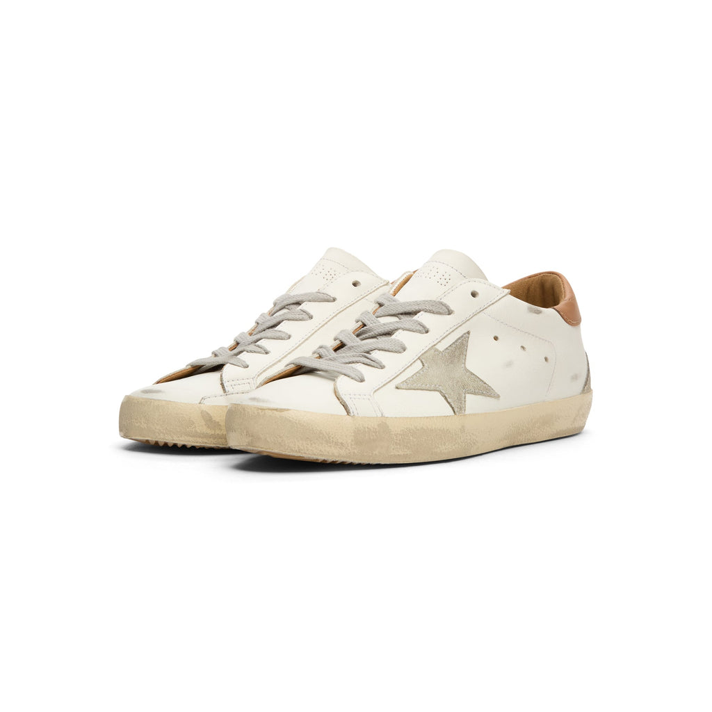 Golden Goose Super-Star Leather Upper And Heel Suede (White/Ice/Light Brown) - Image 3