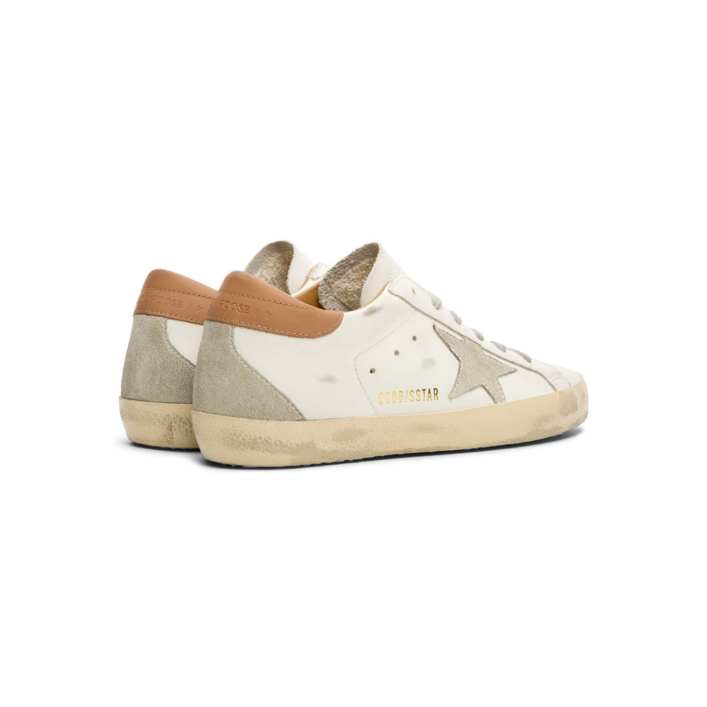 Golden Goose Super-Star Leather Upper And Heel Suede (White/Ice/Light Brown) - Image 4