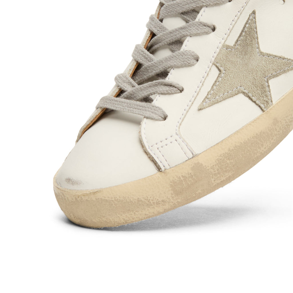 Golden Goose Super-Star Leather Upper And Heel Suede (White/Ice/Light Brown) - Image 6